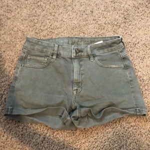 American Eagle super super stretch hi rise shorts